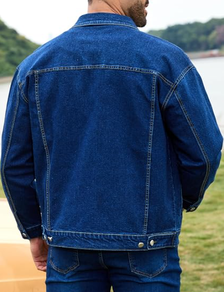 Men's Classic Unlined Denim Trucker Jacket - Image 2