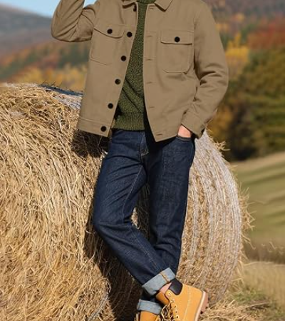 Men's Lightweight Cotton Trucker Jacket