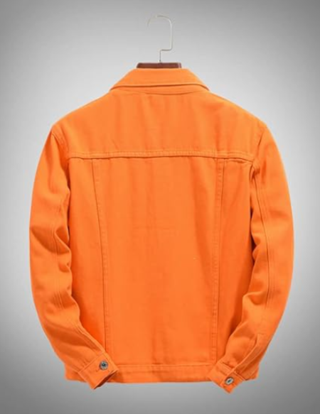 Men's Colorful Denim Jacket