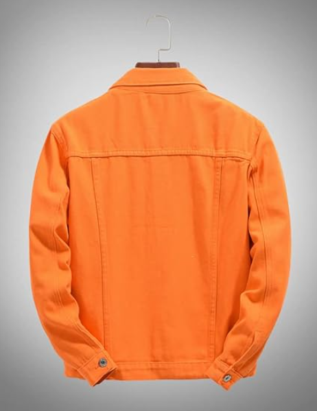 Men's Colorful Denim Jacket