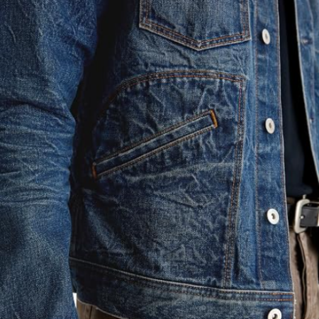 Men's Vintage Style Denim Trucker Jacket