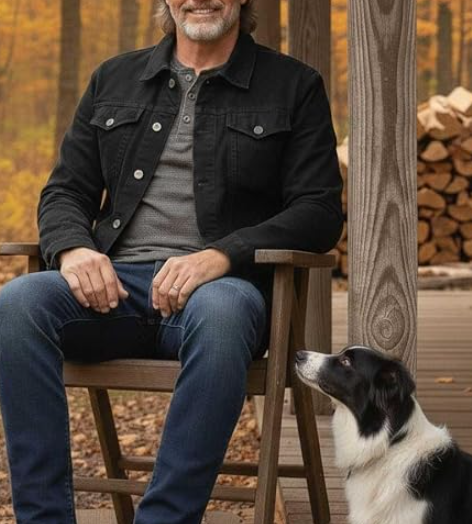 Men's Classic Black Denim Jacket with Multiple Pockets