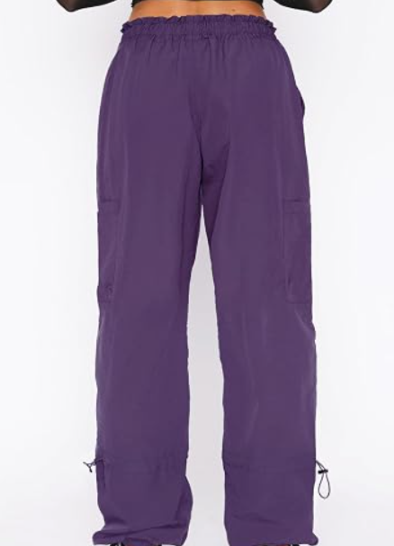 Women's Baggy Parachute Cargo Pants