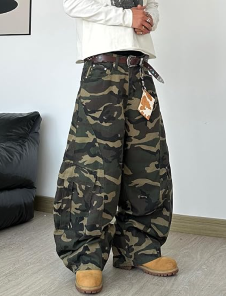 Men's Baggy Wide Leg Skater Jeans