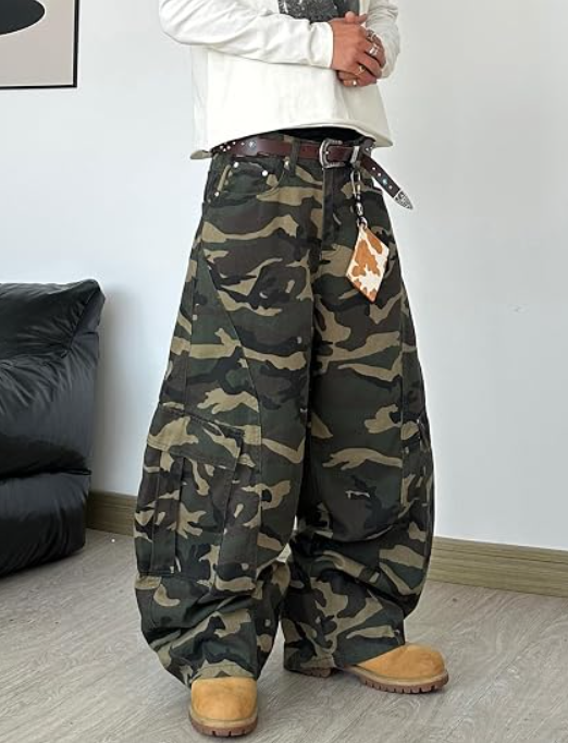 Men's Baggy Wide Leg Skater Jeans