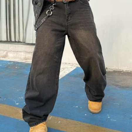 Men's Baggy Wide Leg Streetwear Jeans